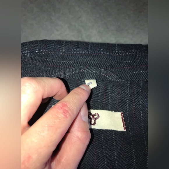 Vintage 90/00’s TNA herringbone three button blazer, SZ Medium/Colour Coal - Picture 4 of 6